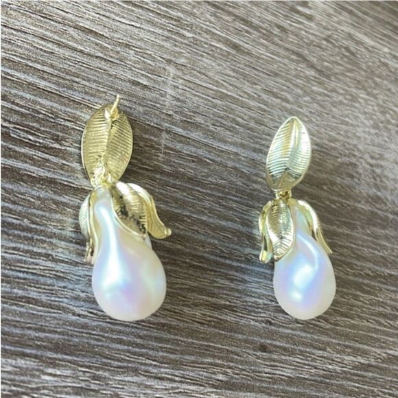 Flower drop earrings A1139 - Picture 2 of 3